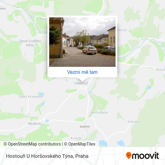 Hostouň U Horšovského Týna mapa