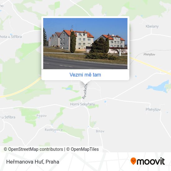 Heřmanova Huť mapa