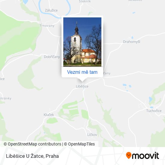 Liběšice U Žatce mapa