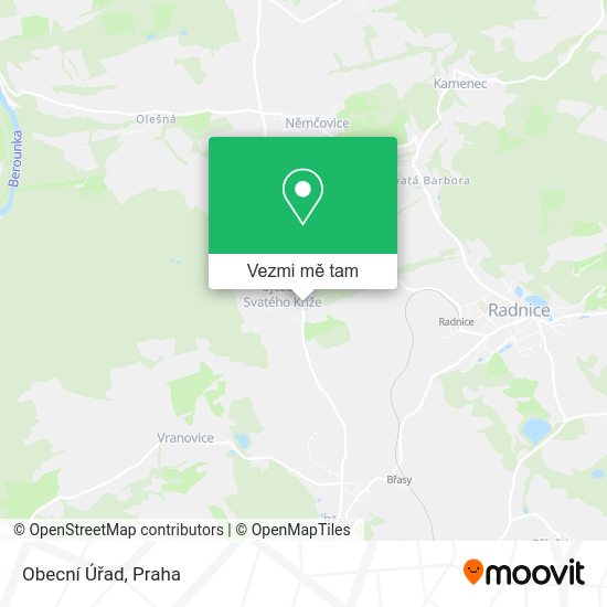 Obecní Úřad mapa