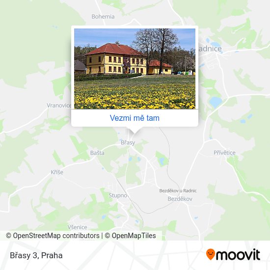 Břasy 3 mapa