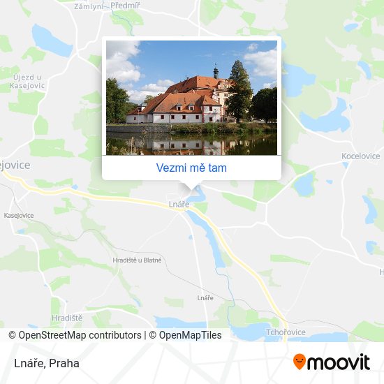 Lnáře mapa