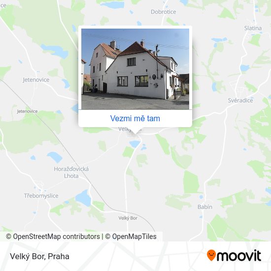 Velký Bor mapa