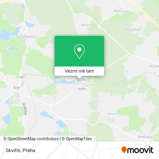 Skviřín mapa