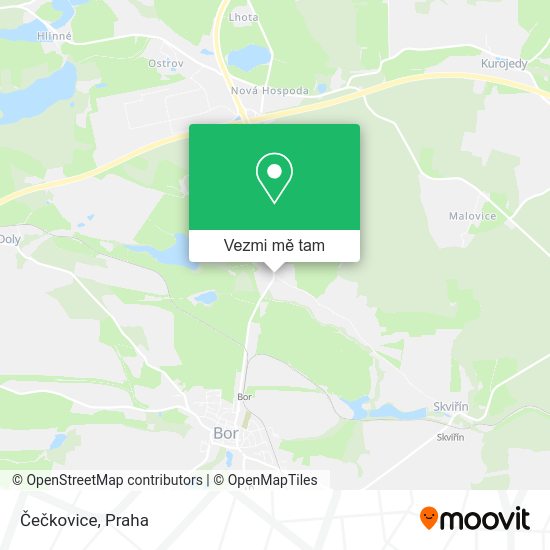Čečkovice mapa