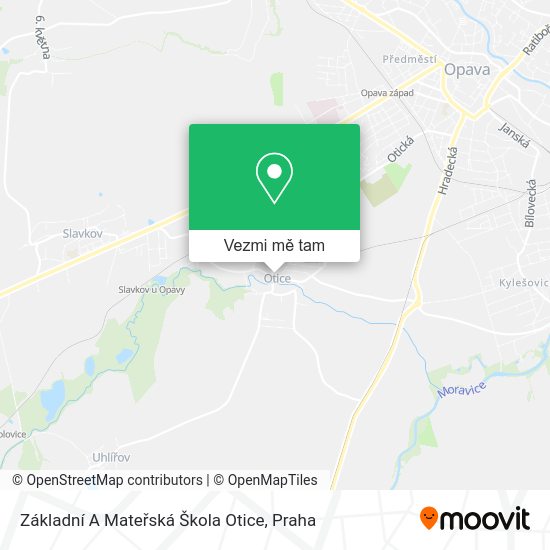 Základní A Mateřská Škola Otice mapa