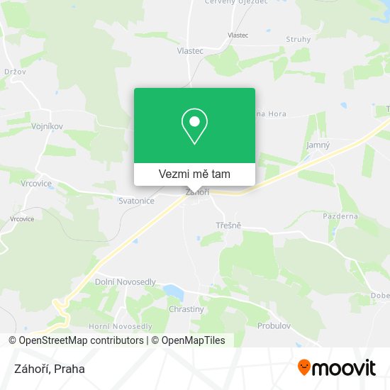 Záhoří mapa