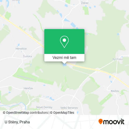 U Stěny mapa