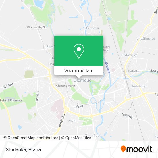 Studánka mapa