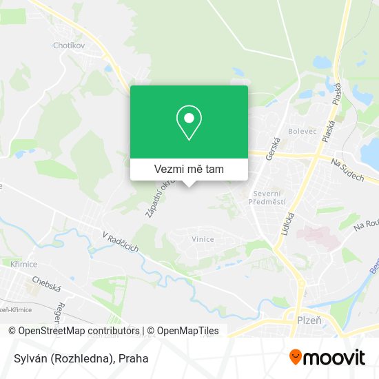Sylván (Rozhledna) mapa