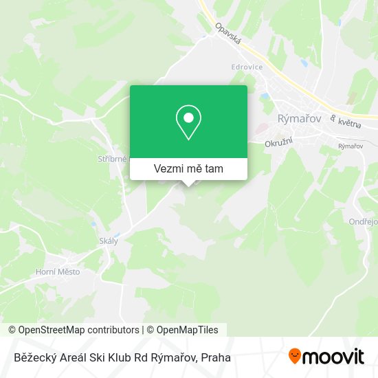 Běžecký Areál Ski Klub Rd Rýmařov mapa