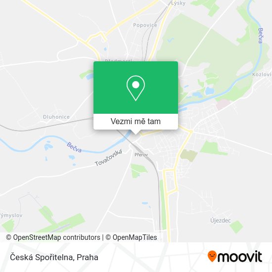 Česká Spořitelna mapa