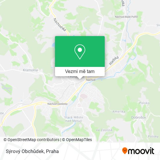 Sýrový Obchůdek mapa