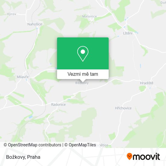 Božkovy mapa