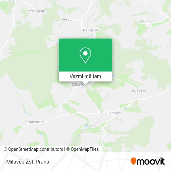 Milavče Žst mapa