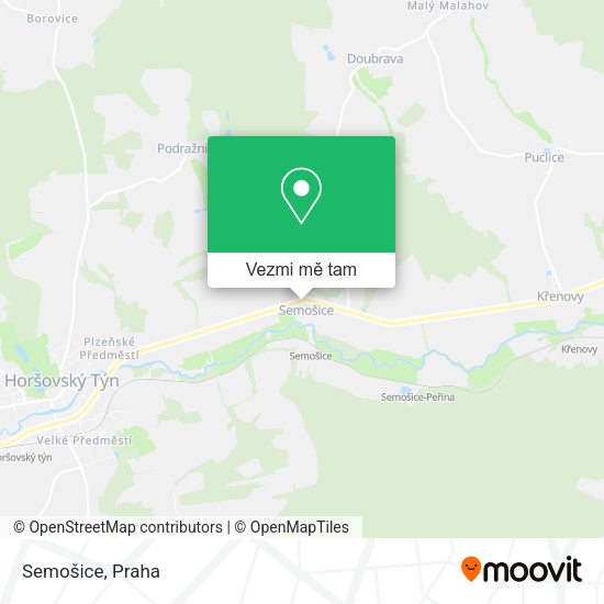 Semošice mapa