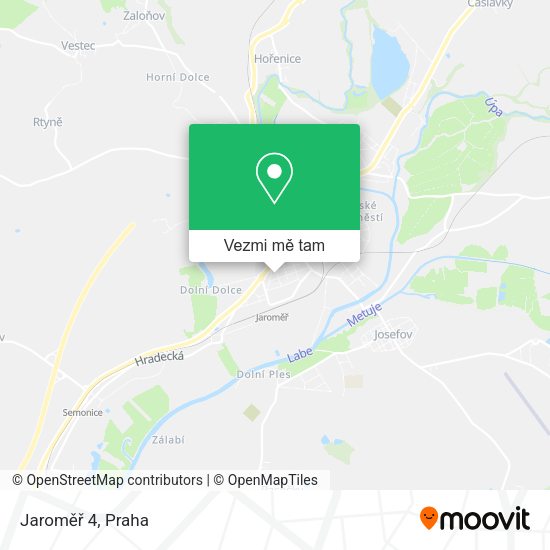 Jaroměř 4 mapa