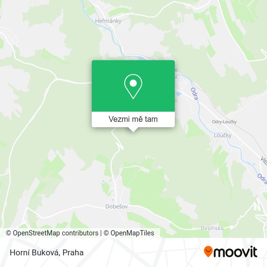 Horní Buková mapa