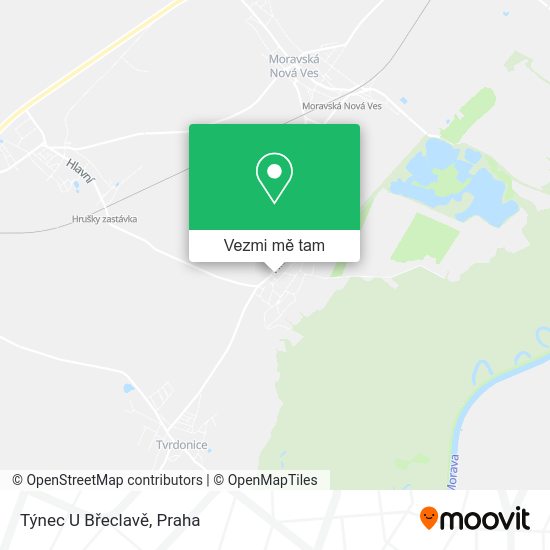 Týnec U Břeclavě mapa