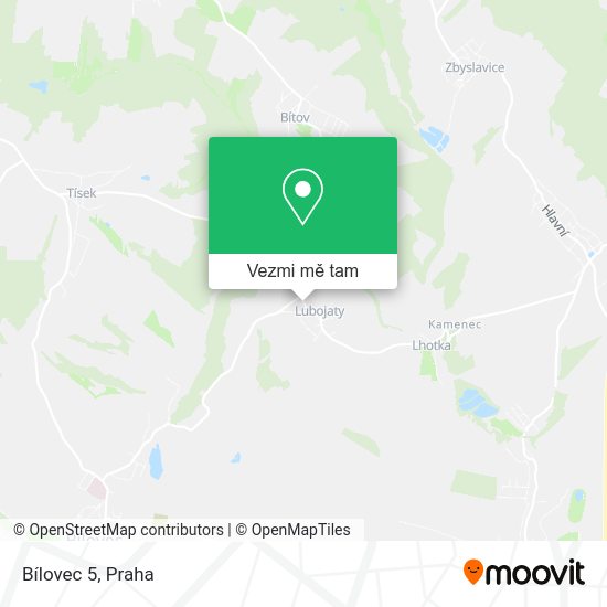 Bílovec 5 mapa