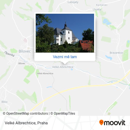 Velké Albrechtice mapa
