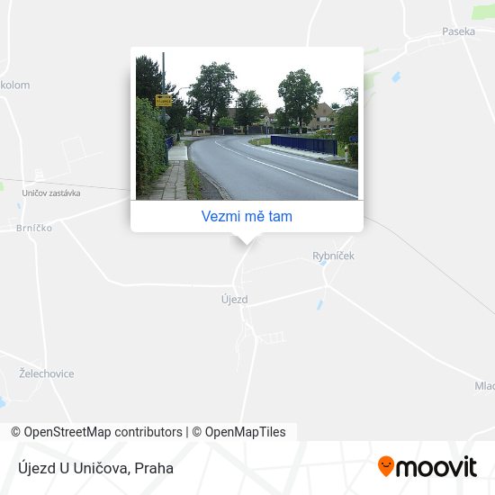 Újezd U Uničova mapa