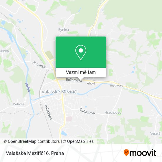 Valašské Meziříčí 6 mapa