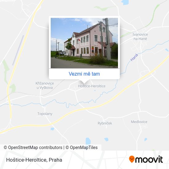 Hoštice-Heroltice mapa