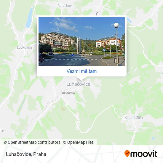 Luhačovice mapa