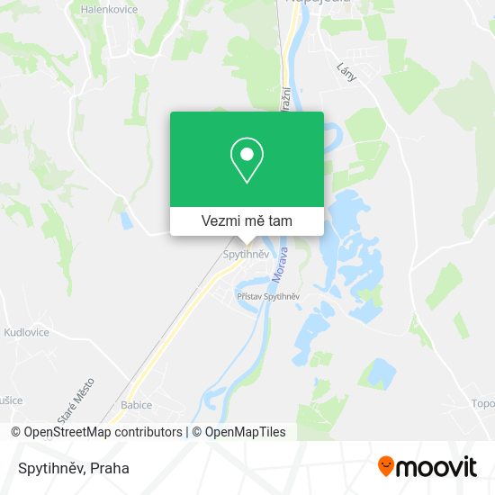 Spytihněv mapa