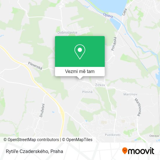 Rytíře Czaderského mapa