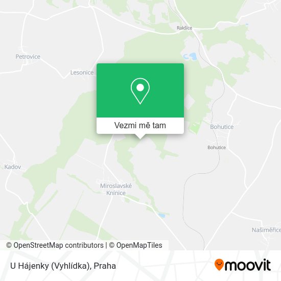 U Hájenky (Vyhlídka) mapa