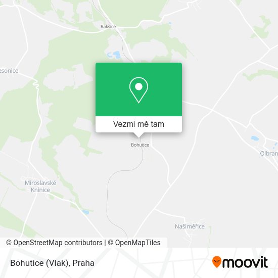 Bohutice (Vlak) mapa