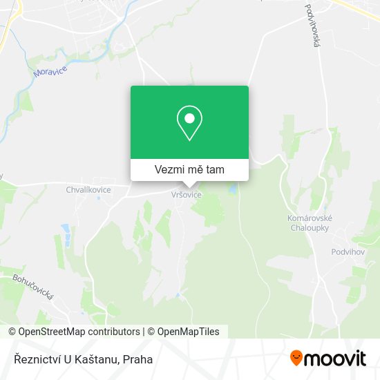 Řeznictví U Kaštanu mapa