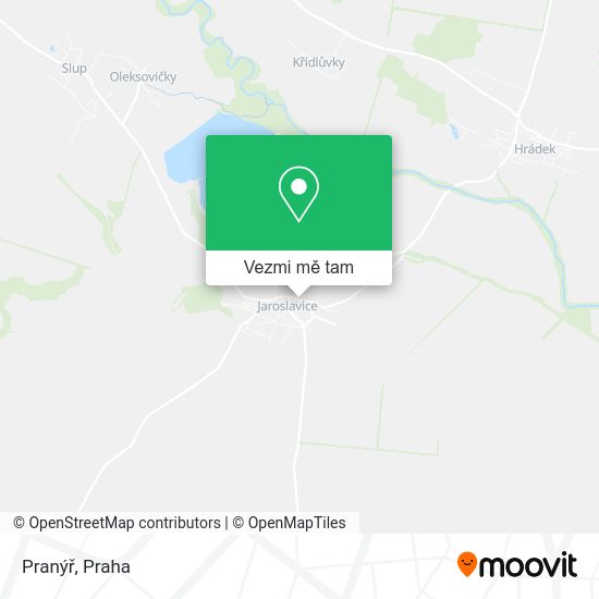 Pranýř mapa