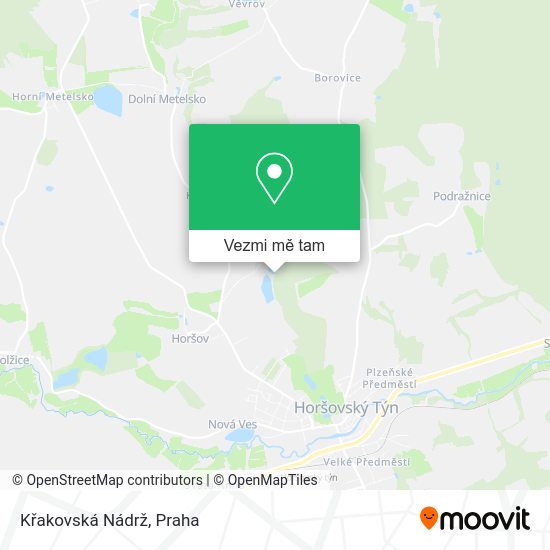 Křakovská Nádrž mapa