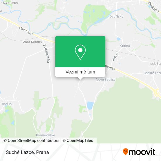 Suché Lazce mapa