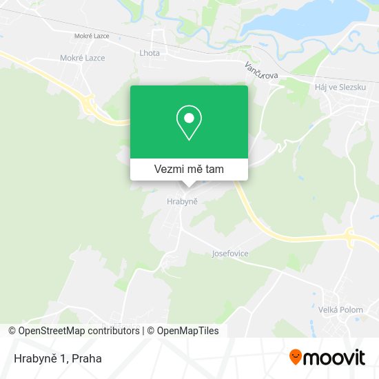 Hrabyně 1 mapa