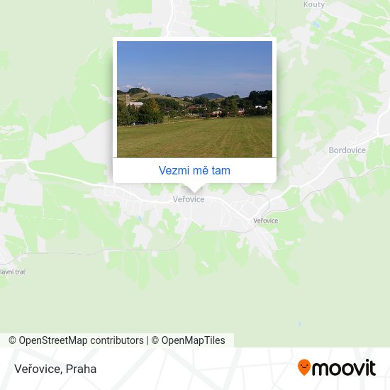 Veřovice mapa