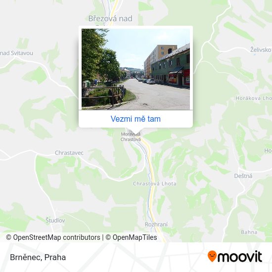 Brněnec mapa
