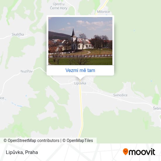 Lipůvka mapa