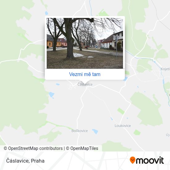 Čáslavice mapa