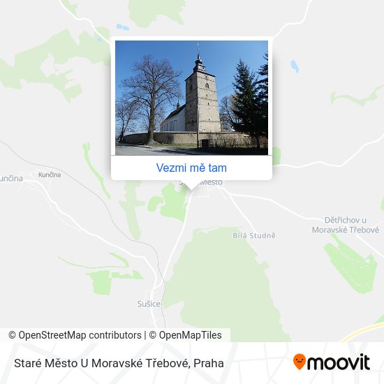 Staré Město U Moravské Třebové mapa