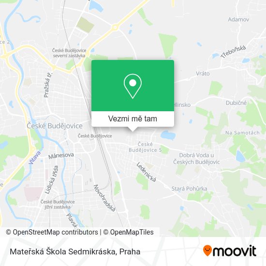 Mateřská Škola Sedmikráska mapa