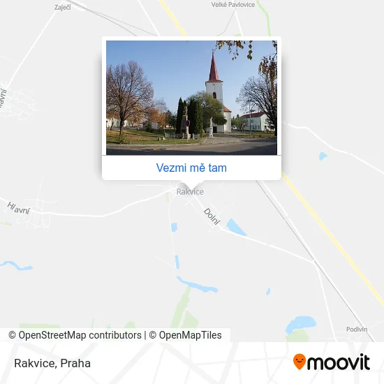 Rakvice mapa