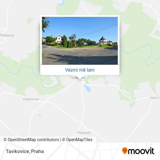 Tavíkovice mapa