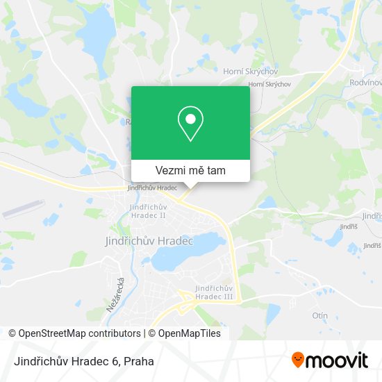 Jindřichův Hradec 6 mapa