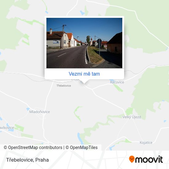 Třebelovice mapa