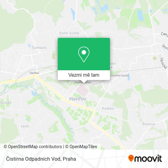 Čistírna Odpadních Vod mapa