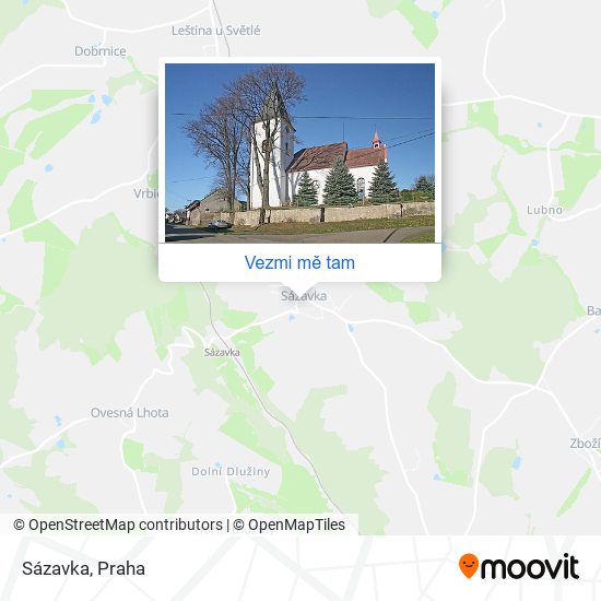 Sázavka mapa